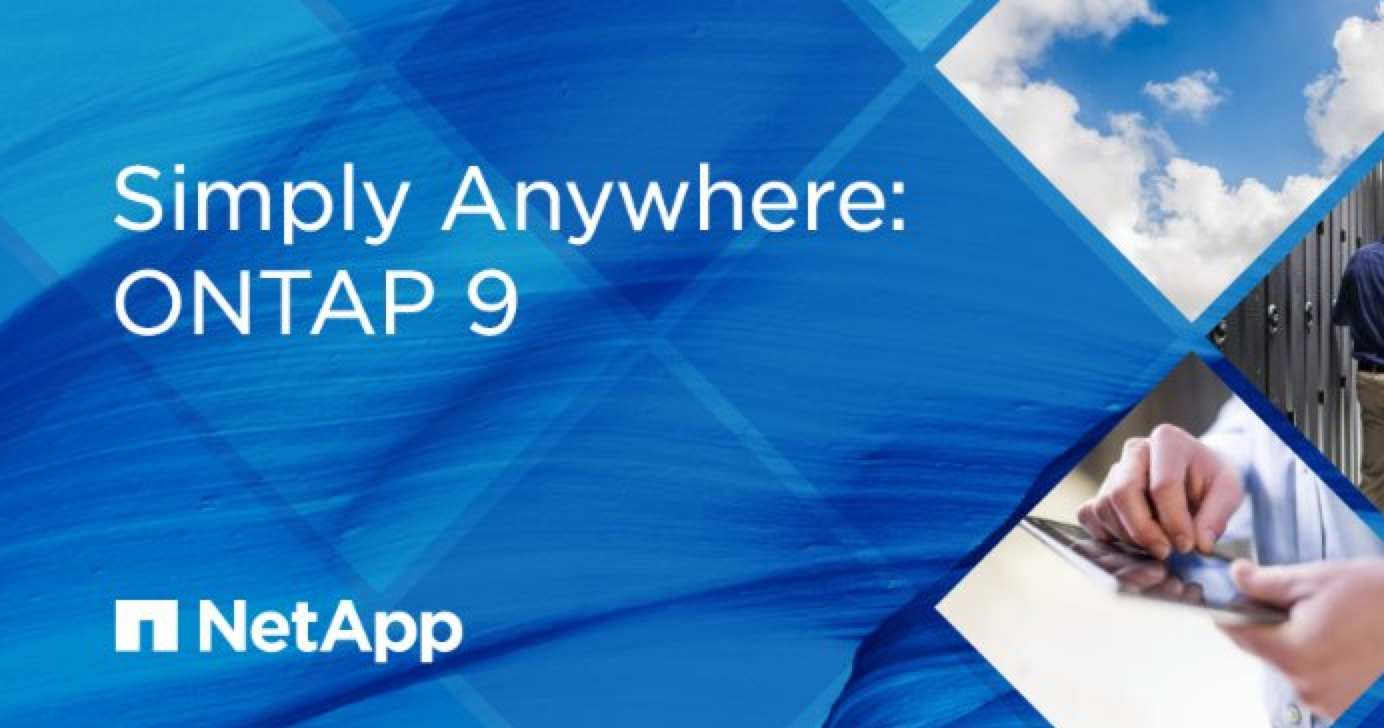 Découvrez la nouvelle interface de NetApp OnTap 9