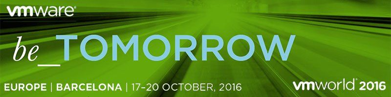 En attendant le VMworld 2016 Europe ...