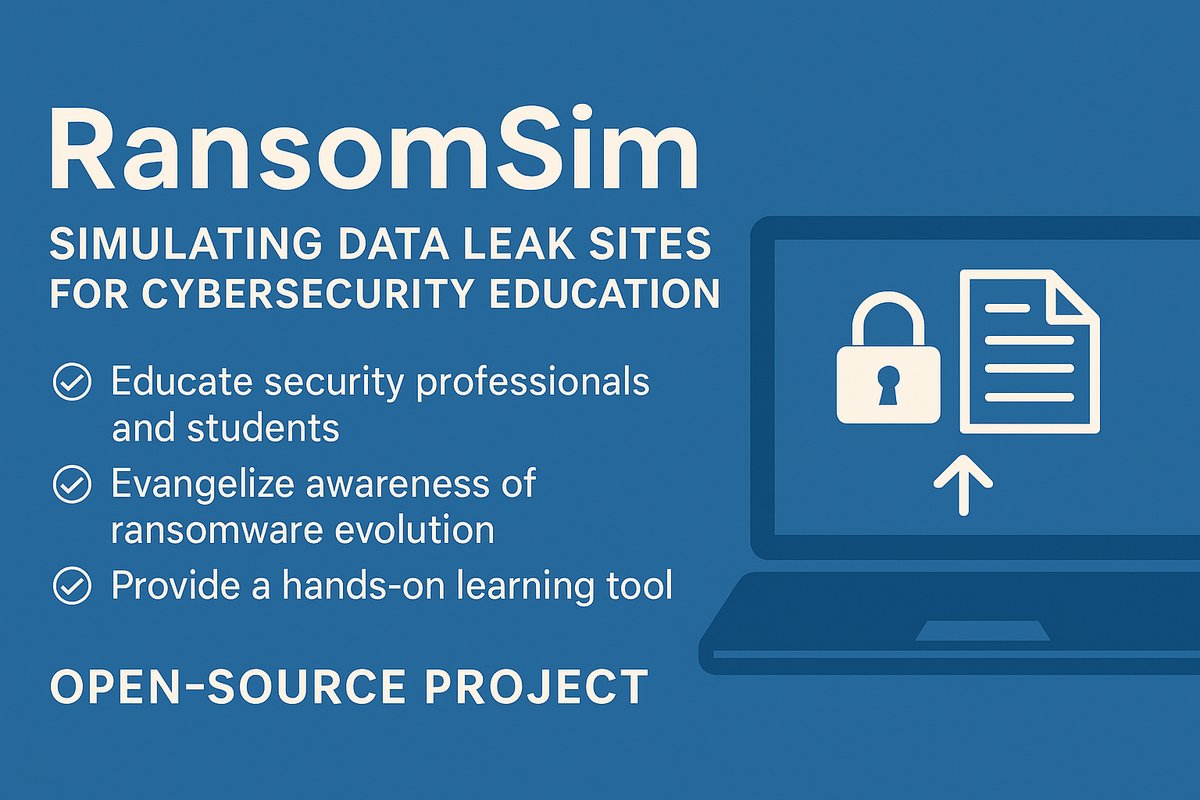 RansomSim: Simulating Data Leak Sites for Cybersecurity Education